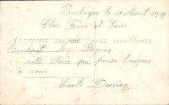 VINTAGE POSTCARD Fantasy Happy Easter Hen Chicks Eggs