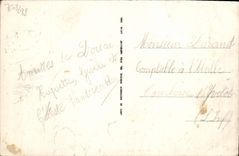 VINTAGE POSTCARD Douai Public garden Seen of the pond