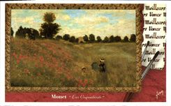 MODERN CARD Monet Poppies