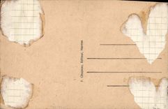 VINTAGE POSTCARD Pomichet Details Vague on Rocks