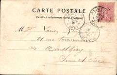 VINTAGE POSTCARD Trawl-nets on the Marne the cathedral