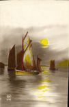 CPA Fantaisie Bateau