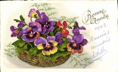 CPA Fantaisie Fleurs 