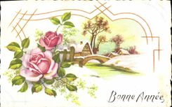 CPA Fantaisie Fleurs 