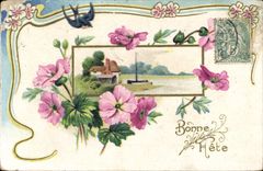 CPA Fantaisie Fleurs 