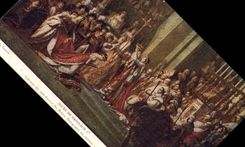 VINTAGE POSTCARD Sacring of Napoleon 1st Paris Museum of Louvre David