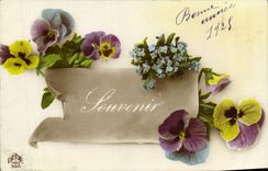 CPA Fantaisie Fleurs 