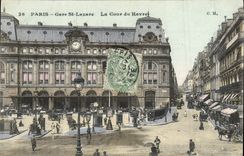 CPA Paris Gare Saint Lazare La Cour du Havre