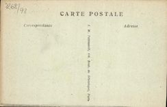 VINTAGE POSTCARD Paris Train station of North and the Denain Boulevard