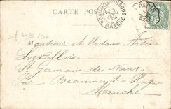 VINTAGE POSTCARD Paris Boulevard Of Strasbourg Gare Is