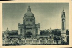 CPA La basilique de Lisieux Vue generale du projet