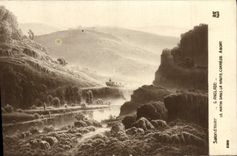 VINTAGE POSTCARD Living room Anglade Winter the Morning In High Correze