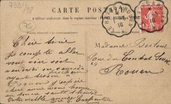 VINTAGE POSTCARD Paris Gare Is Bus