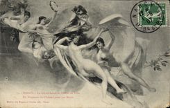 CPA Nancy Le Grand Salon de L'Hotel de Ville Un fragment du plafond peint par Morot