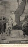 CPA Paris Peintures murales du Pantheon Puvis de Chavanne Vie de Sainte Genevieve