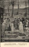 CPA Peintures Murales du Pantheon Puvis De Chavannes Sainte Genevieve marquee du sceau divin
