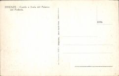 Del Podesta de Firenze Cortile E Scala Del Palazzo de la POSTAL de la VENDIMIA
