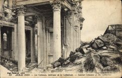 CPA Arras Les Colonnes Interieur de la Cathedrale Militaria
