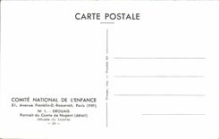 MODERN CARD Drouais Portrait of the Count de Nogent Museum of Louvre Paris