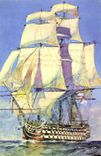 CPM Bateau Grand voilier 1840 Sebille