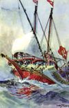 CPM Galere de Malte louis XIV Sebille
