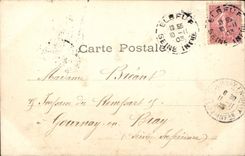 CPA Le Sommeil De Grand Maman Enfant Femme