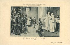 VINTAGE POSTCARD the Happy Jeanne D' Arc the standard of Jeanne of arc