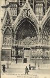VINTAGE POSTCARD Cathedral Of Left Rheims Gate
