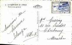 POSTAL MODERNA basílica del general panorama de Lisieux