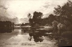 VINTAGE POSTCARD Living room 1910 Setting Rigolot