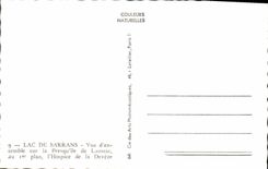 MODERN CARD Lake De Sarrans Overall picture on the Peninsula of Laussac Old people's home of Deveze