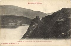 VINTAGE POSTCARD the High Vosges Rivers Of the White Lake And Rocks Of the Castle Of Hans
