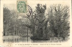 CPA Paris Le Bois De Boulogne En Automne Reservoir De La Grande Cascade