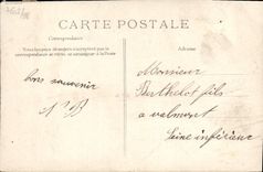 El bulevar de París de la POSTAL de la VENDIMIA del autobús de las capuchinas parquea el caballo del norte