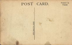 VINTAGE POSTCARD Laucourt Ruins Of the Church And the Militaria Village