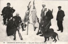 REPRO Chamonix Mont Blanc Une Jolie Chasse Au Chamois Chiens