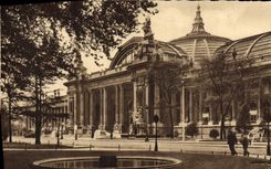 CPM Paris Et Ses Merveilles Le Grand Palais Vignette Tour Eiffel
