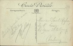 VINTAGE POSTCARD Paris Train station Holy Lazare Dimensions Court of Le Havre