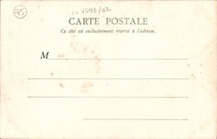 VINTAGE POSTCARD Paris places Carousel And Palate Of Louvre