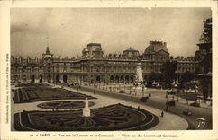 POSTAL París de la VENDIMIA vista en la lumbrera y el bazar del carrusel del ayuntamiento BHV