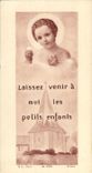 Image pieuse Laissez Venir a Moi Les Petits Enfants Communion Besneville 11 juin 1944 Ambroise Vautier