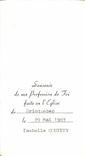 Image pieuse Profession Bricquebec 29 mai 1983 Isabelle Couppey