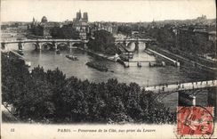 CPA Paris Panorama De La Cite Vue Pris Du Louvre