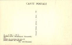 VINTAGE POSTCARD Michel Angel Paris Museum Of Louvre