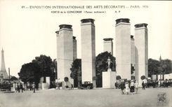 CPA Exposition Internationale Des Arts Decoratifs Paris Porte De La Concorde