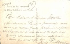 MODERN CARD Paris And Its Wonders the Town hall And the Bridge of Arcole Boat Barge Ripolin Publicity