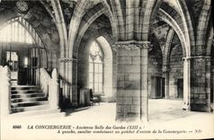 VINTAGE POSTCARD Paris the Caretaker's lodge old Room Of the Guards