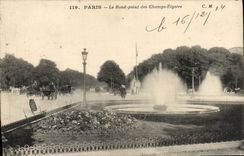 CPA Paris Le Rond Point Des Champs Elysees