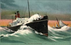 CPA Un Coup De Tangage Bateau 