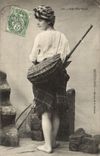 CPA Une Pecheuse Peche Folklore